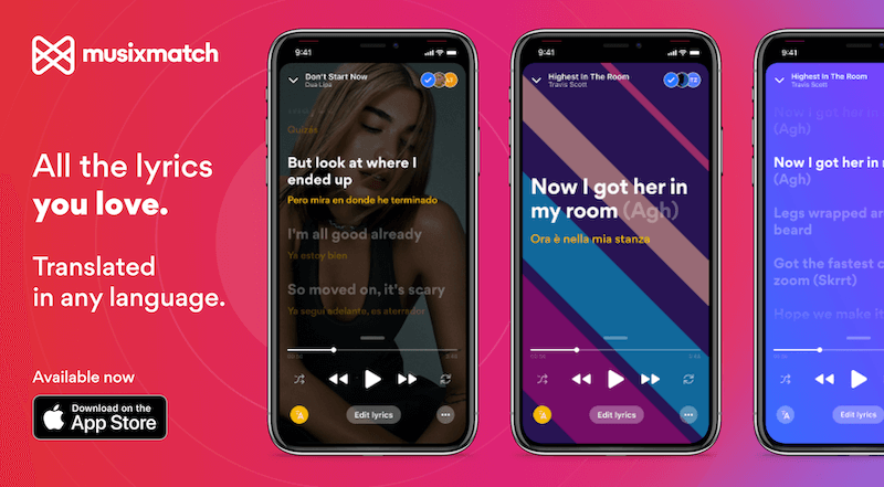 Musixmatch Promo Card